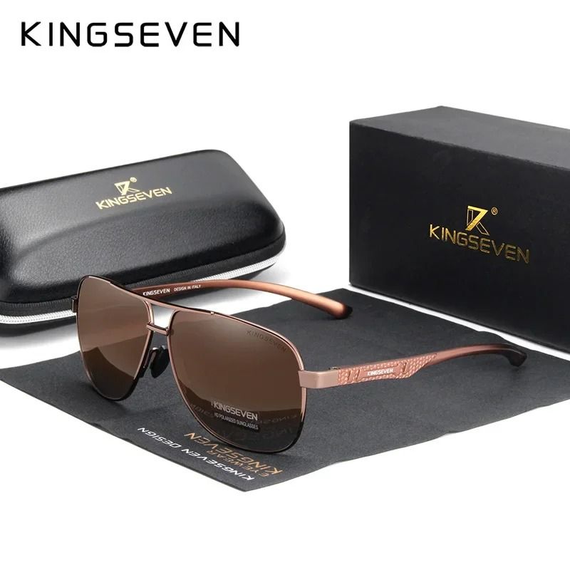 Polarized Aluminum Sunglasses UV400 HD Lens Pilot Eyewear with Photochromic Night Vision Protection