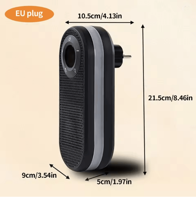 Rotatable Plug In Electric Heater with Remote Control