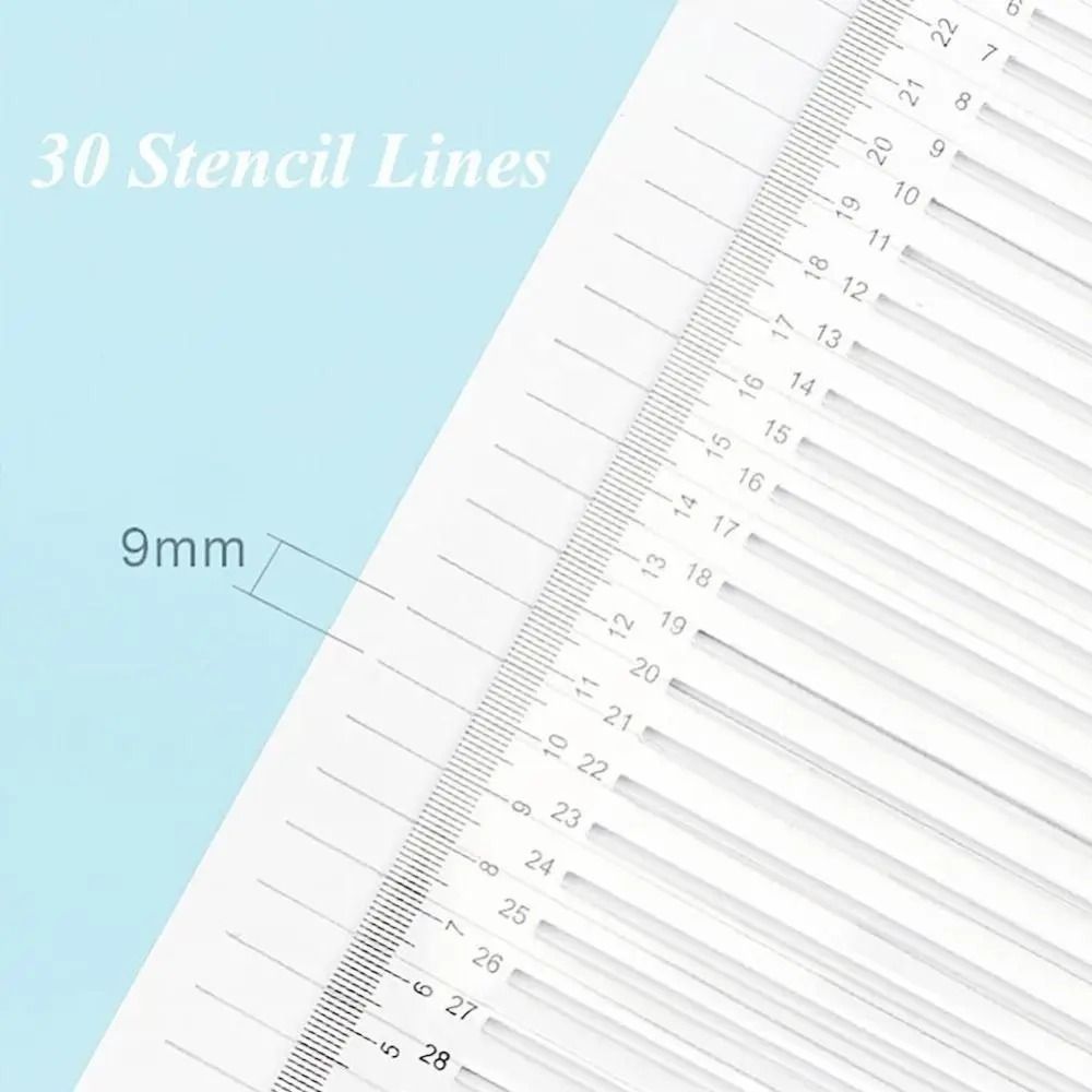 Architectural Calligraphy Stencil | High-Fidelity Straight-Line Writing Template & Professional Alignment Gallery