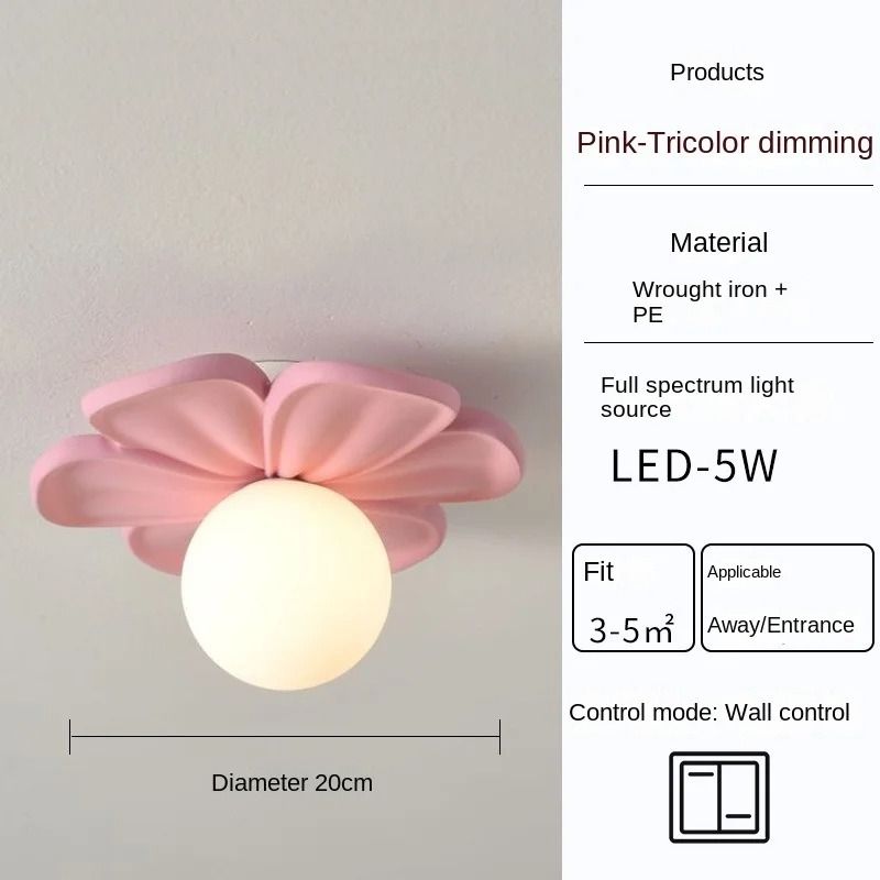 Resin Flower Ceiling and Wall Light