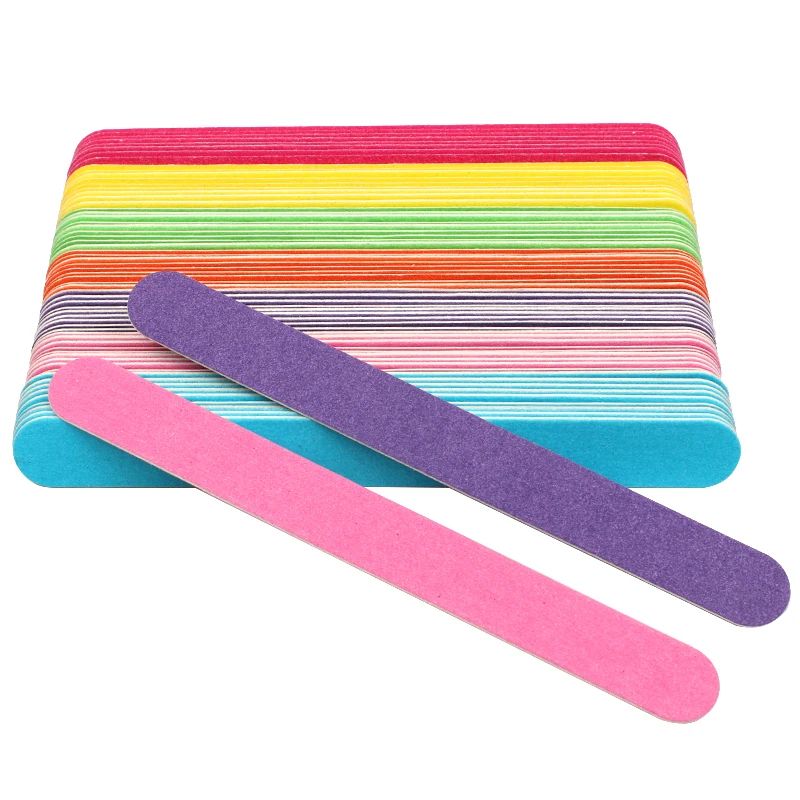 Wooden Nail Files Professional Manicure Pedicure Sanding File Set 20 Pack