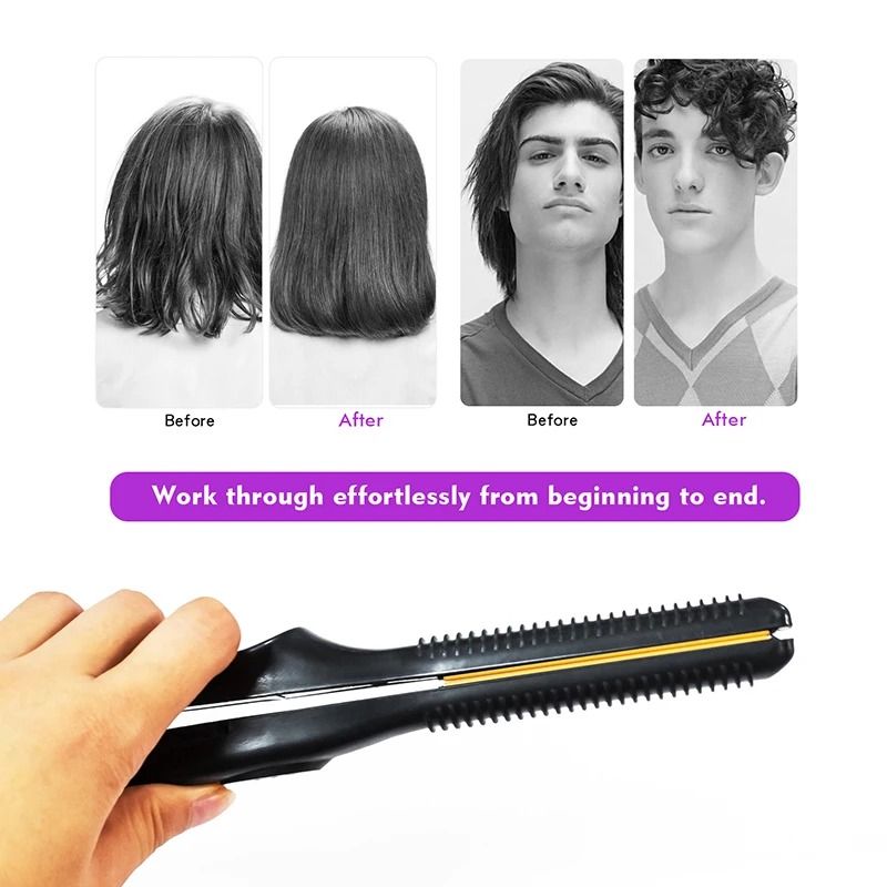 2 in 1 Hair Straightener and Curler Ceramic Flat Iron