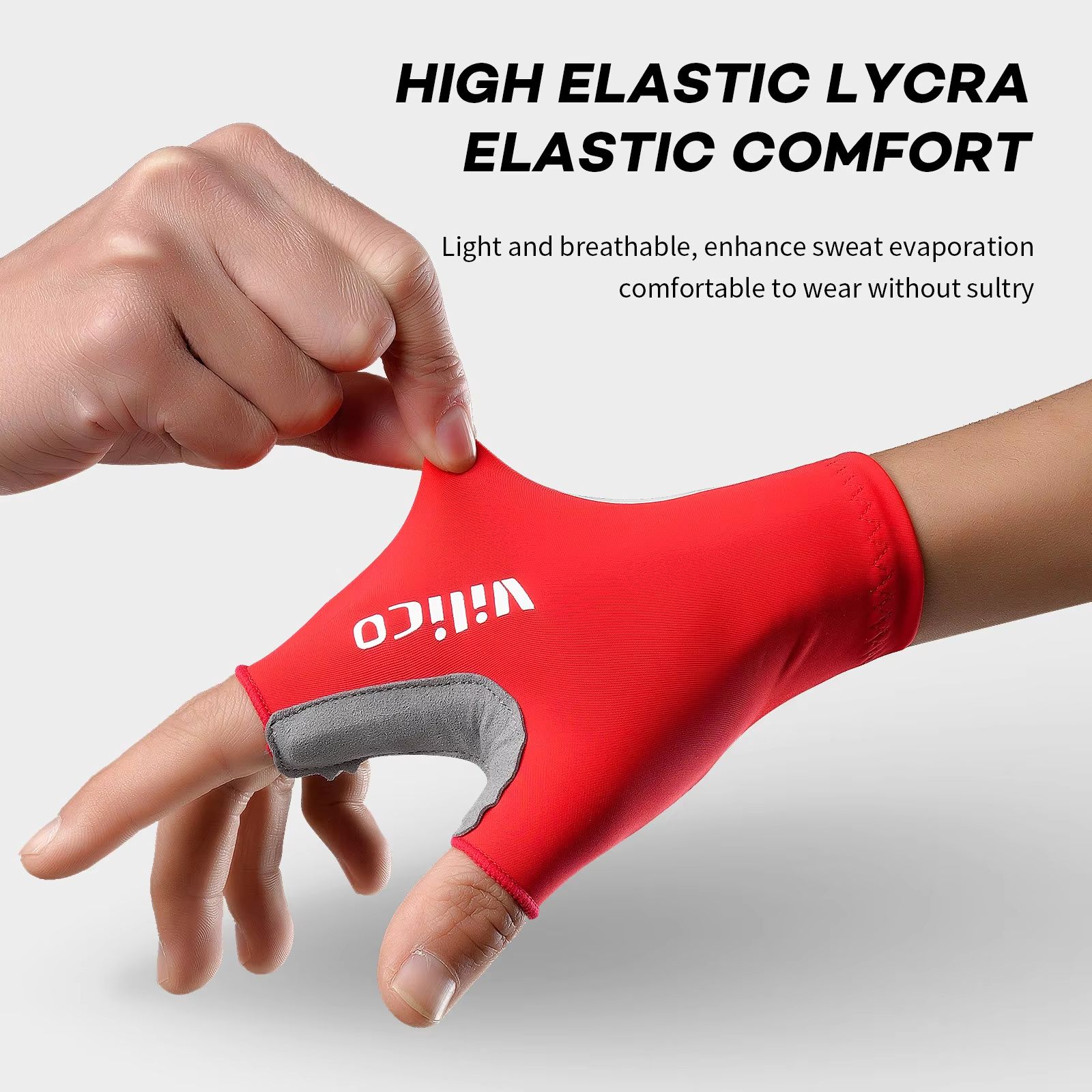 Breaking Wind Half Finger Cycling Gloves Anti-slip Road Bike and MTB Mittens