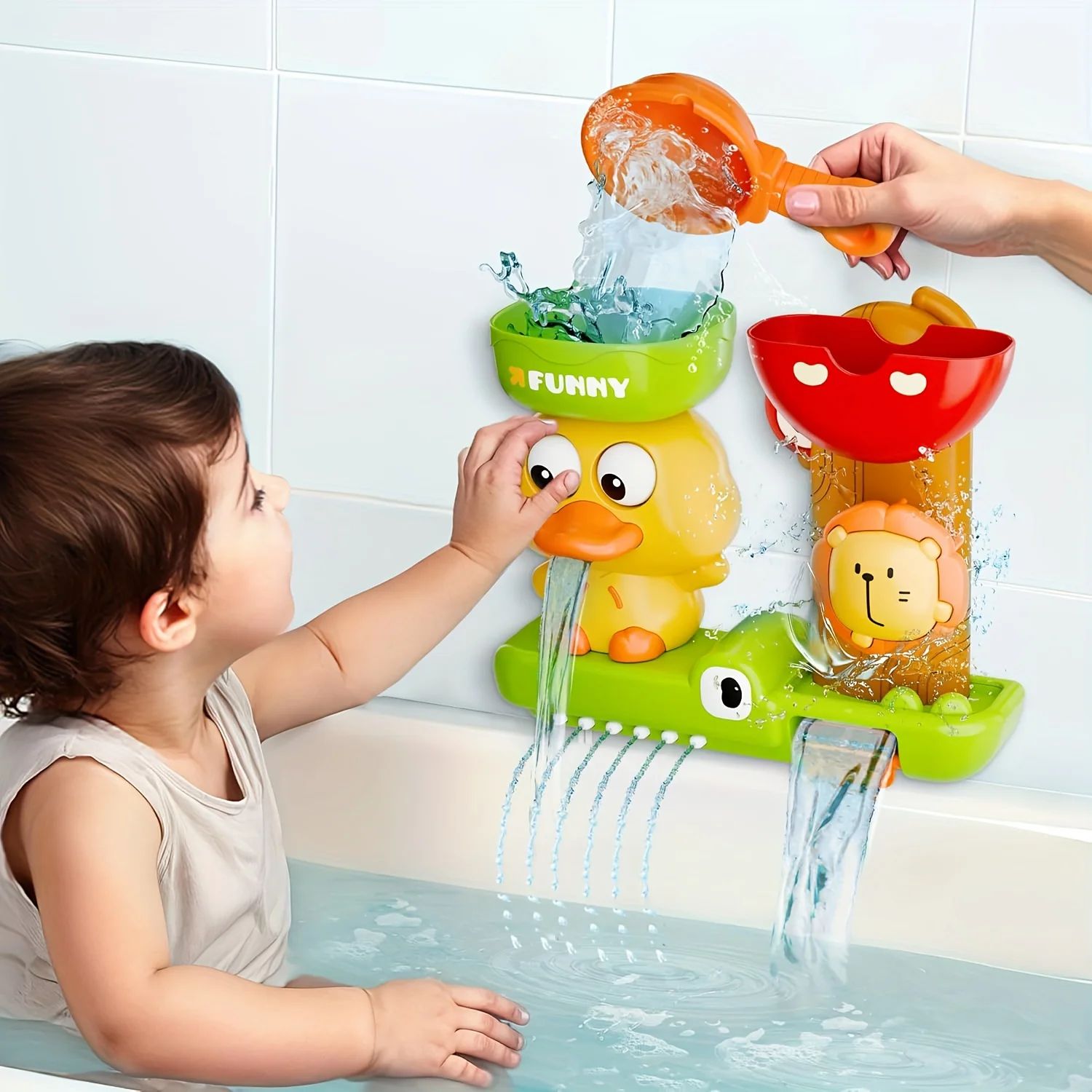 Duckling Suction Water Wheel Bath Toy for Babies & Toddlers