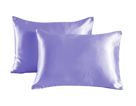 2 Piece Satin Silk Pillowcase Set Super Soft Hair and Beauty Pillow Cases Standard Size
