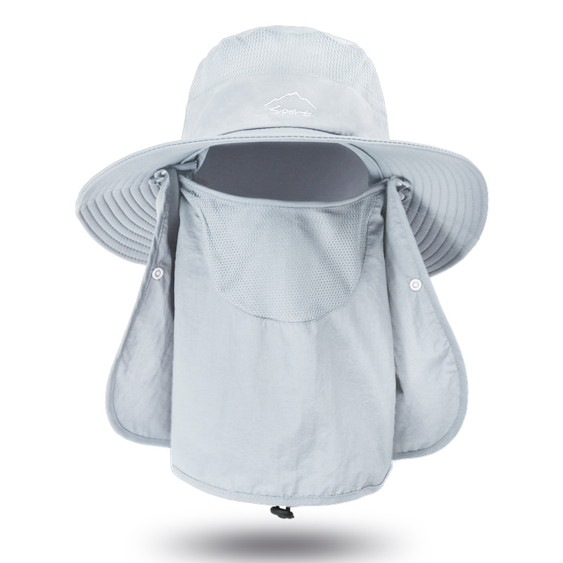 Quick Dry Fishing Hat with Face Cover Breathable Sun Protection Hat