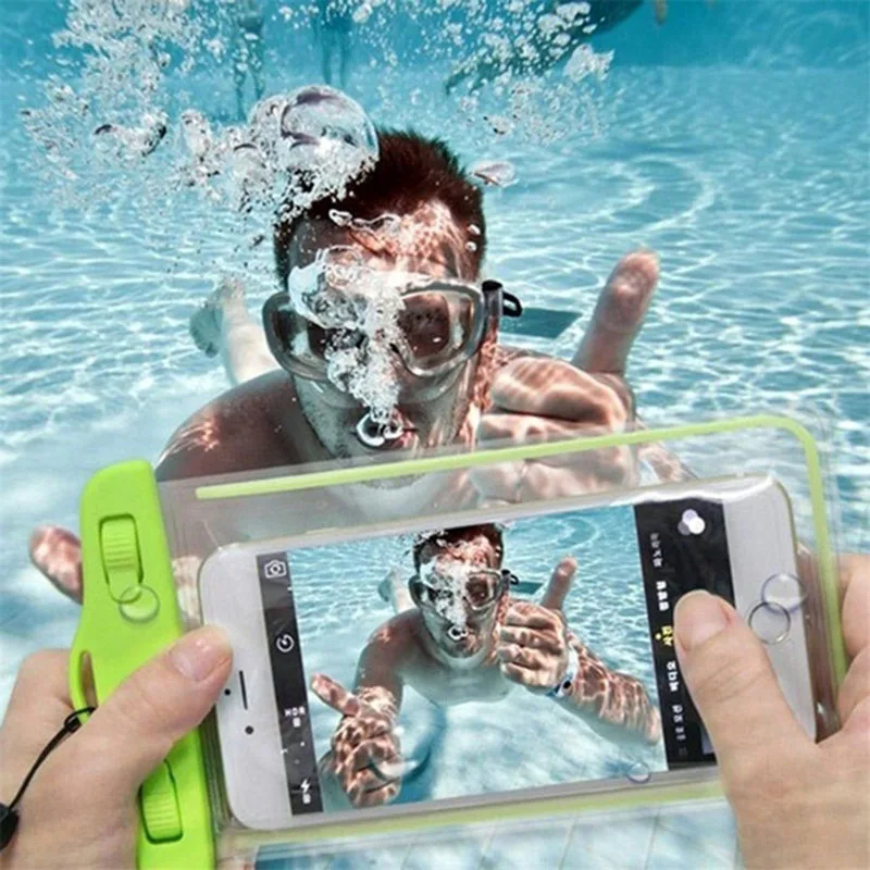 Universal Waterproof Phone Pouch Dry Bag for Swimming Diving and Beach Use