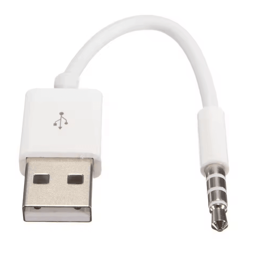 SyncLink USB 3.5mm Charger Cable for iPod Shuffle (3rd/4th Gen) – Data & Audio Sync Cord