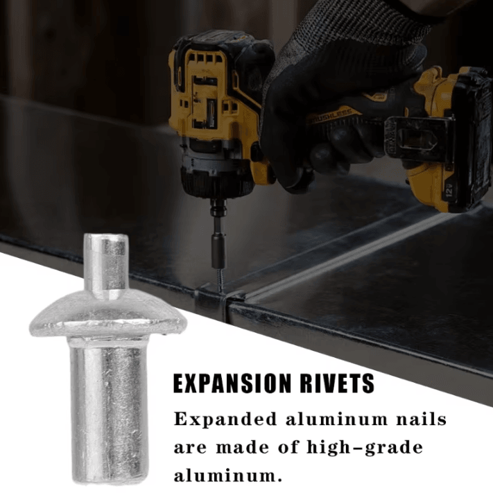 Hammer Drive Expansion Rivets – Aluminum Knock-In Fastener Pins for Hardware