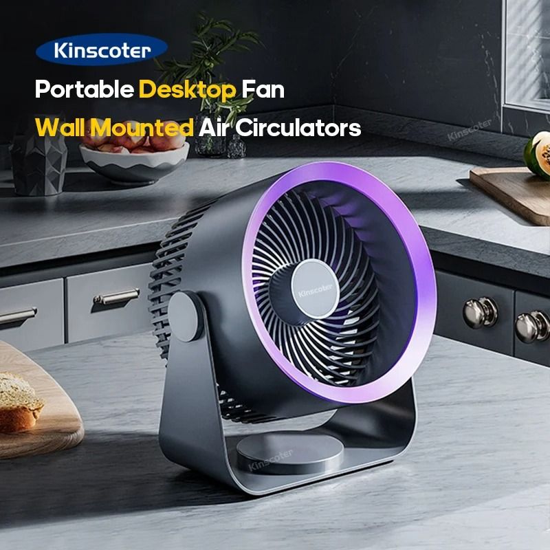 KINSCOTER Multifunctional Electric Fan Circulator Wireless Portable Fan