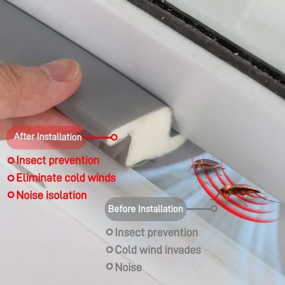 1 Set Z Shaped Window Sealing Strip for Sliding Windows and Doors