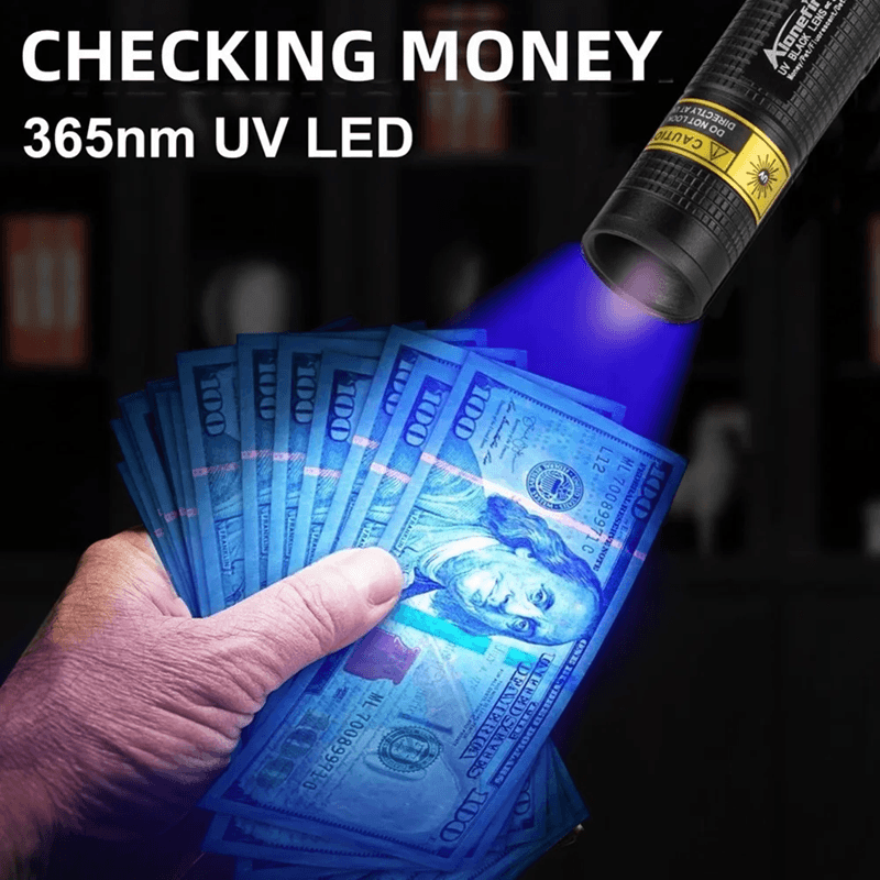 UltraSpot Rechargeable UV Blacklight Flashlight