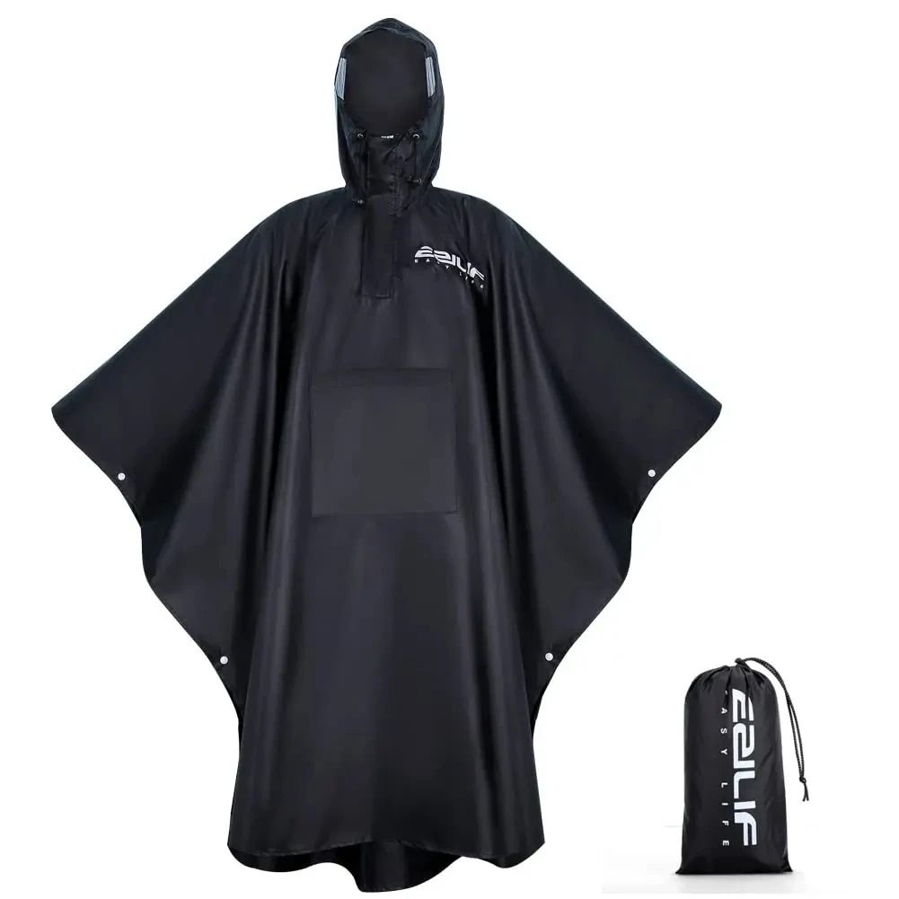 3 In 1 Waterproof Rain Poncho Outdoor Camping Hiking Raincoat Shelter