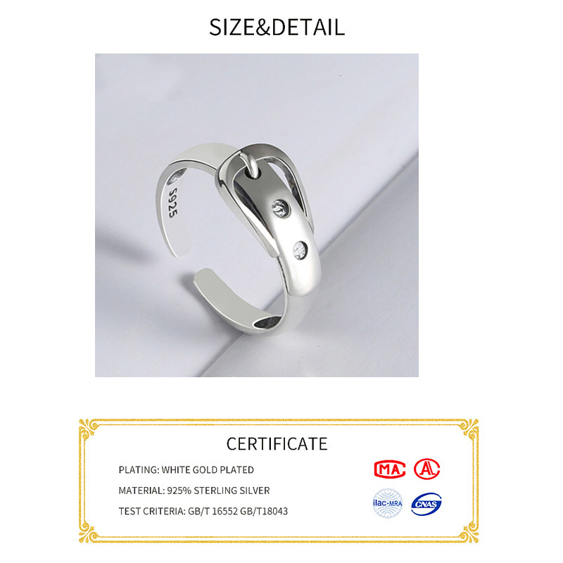 Authentic 925 Sterling Silver Wave Ring: Elegant Fine Jewelry Gift for Women's Birthday Party