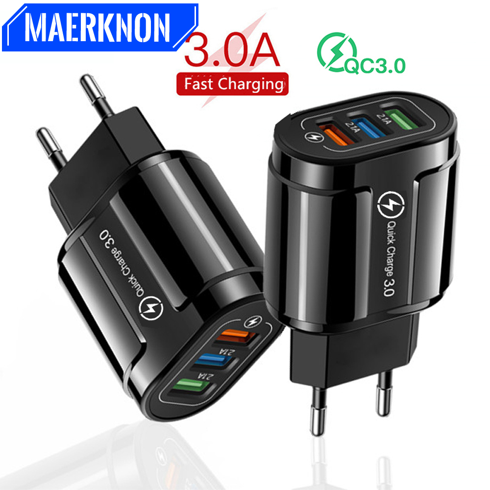 Quik Charge Adapter, USB Fast Phone Charger, Wall Chargers Plug