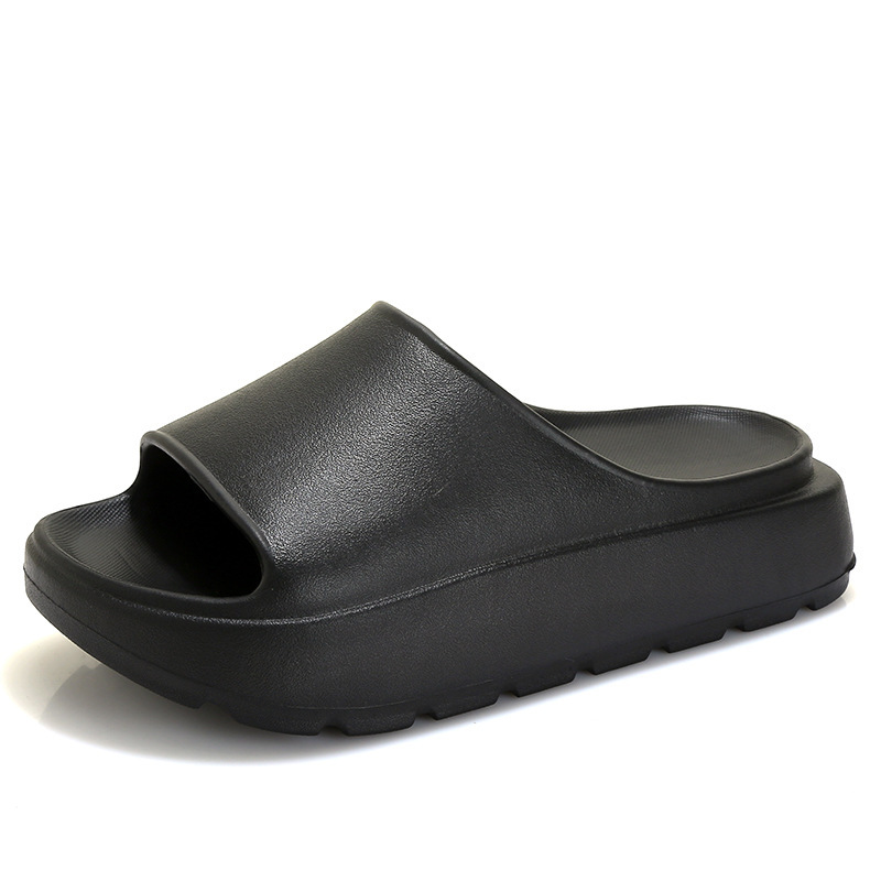 Women Summer Beach Slippers, Thick Sole EVA Platform Flip Flops, Lightweight Non-Slip Bathroom Slides