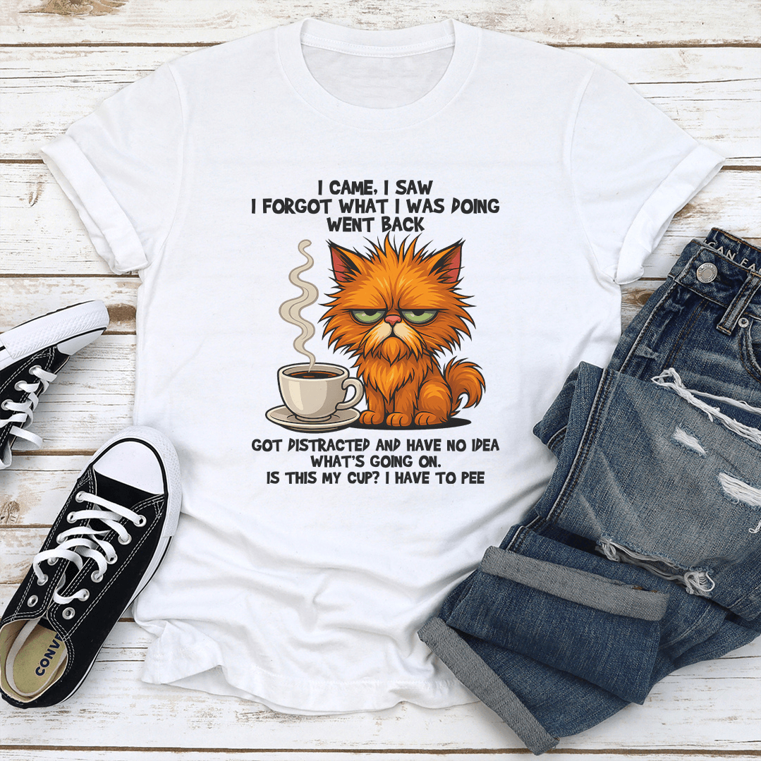 I Came I Saw I Forgot What I Was Doing Went Back Got Distracted Tee