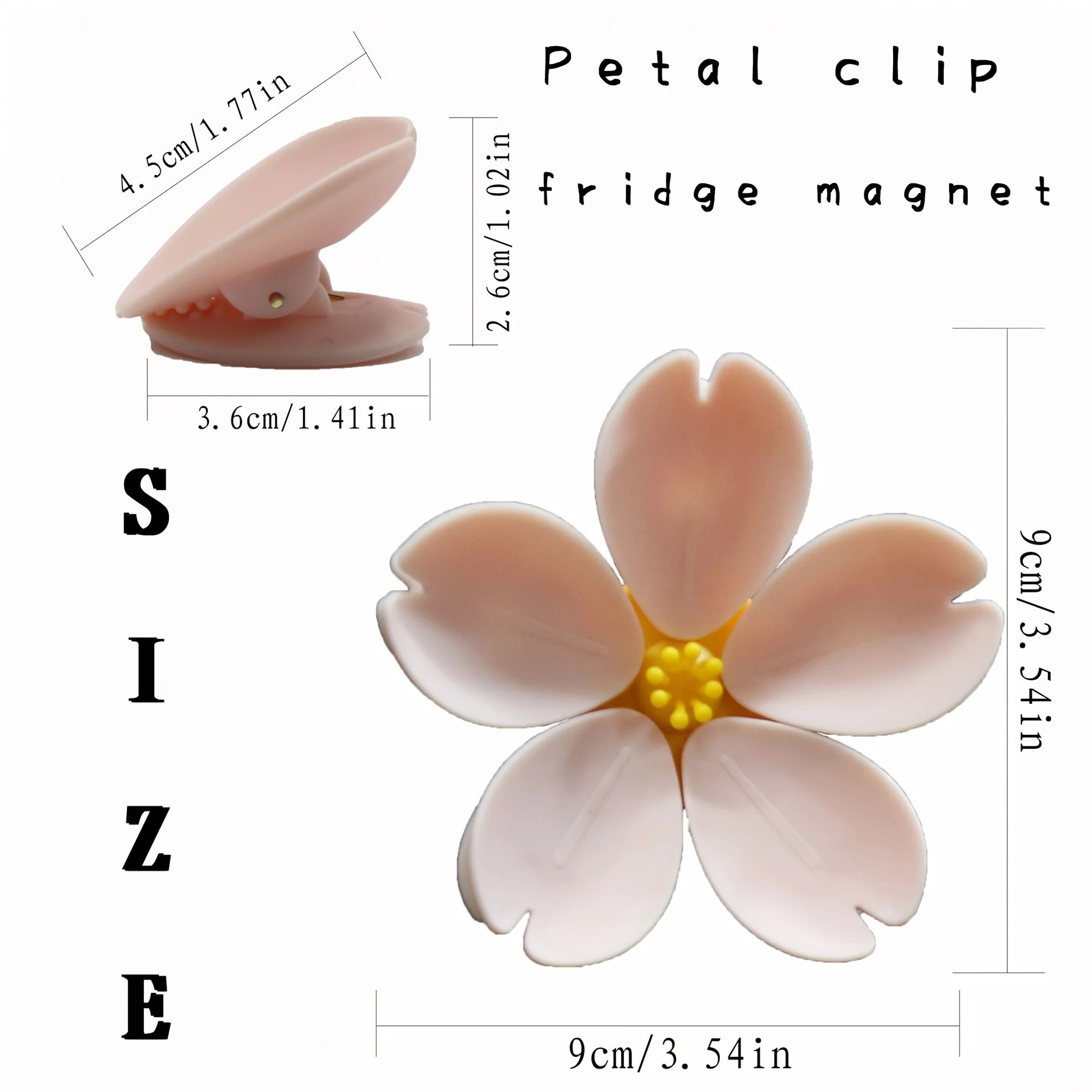 Sakura Magnetic Fridge Clip Snack Sealing Clip Decorative Magnet