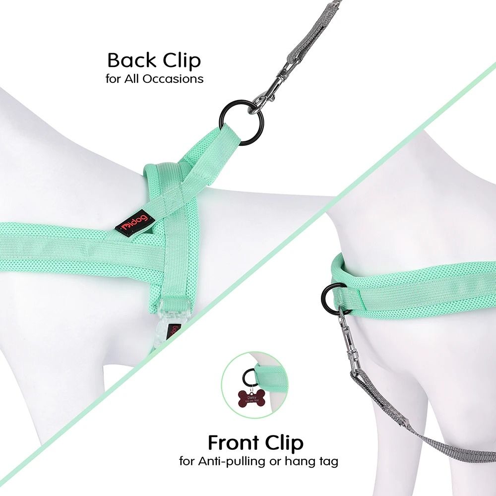 Soft No Pull Dog Harness Adjustable Padded Nylon Pet Vest