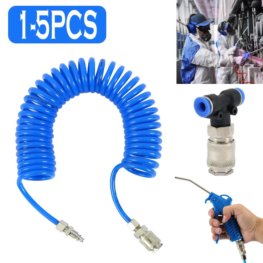 Air Compressor Blow Gun Hose Kit for Dust Cleaning and Multi Purpose Workshop Use