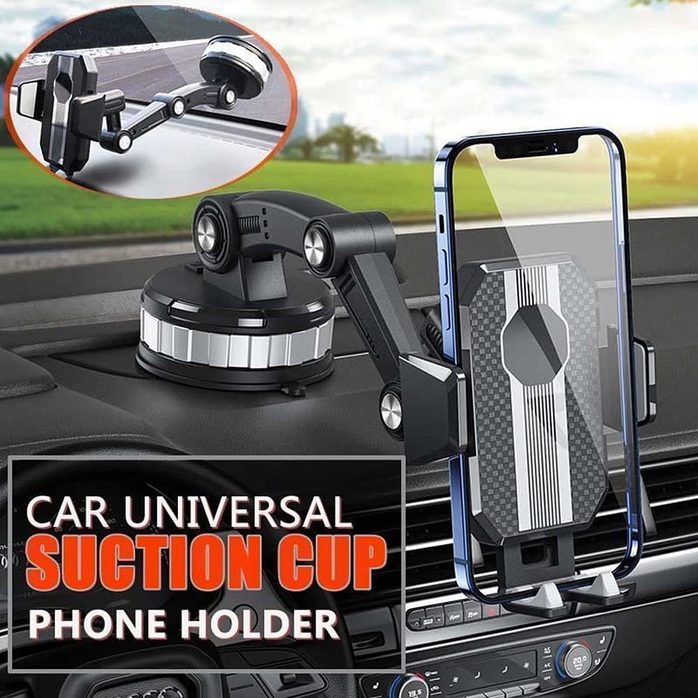 One-Button Pop-up Universal Dashboard, Windshield Phone Holder, Strong Suction Cup Cell Phone Stand