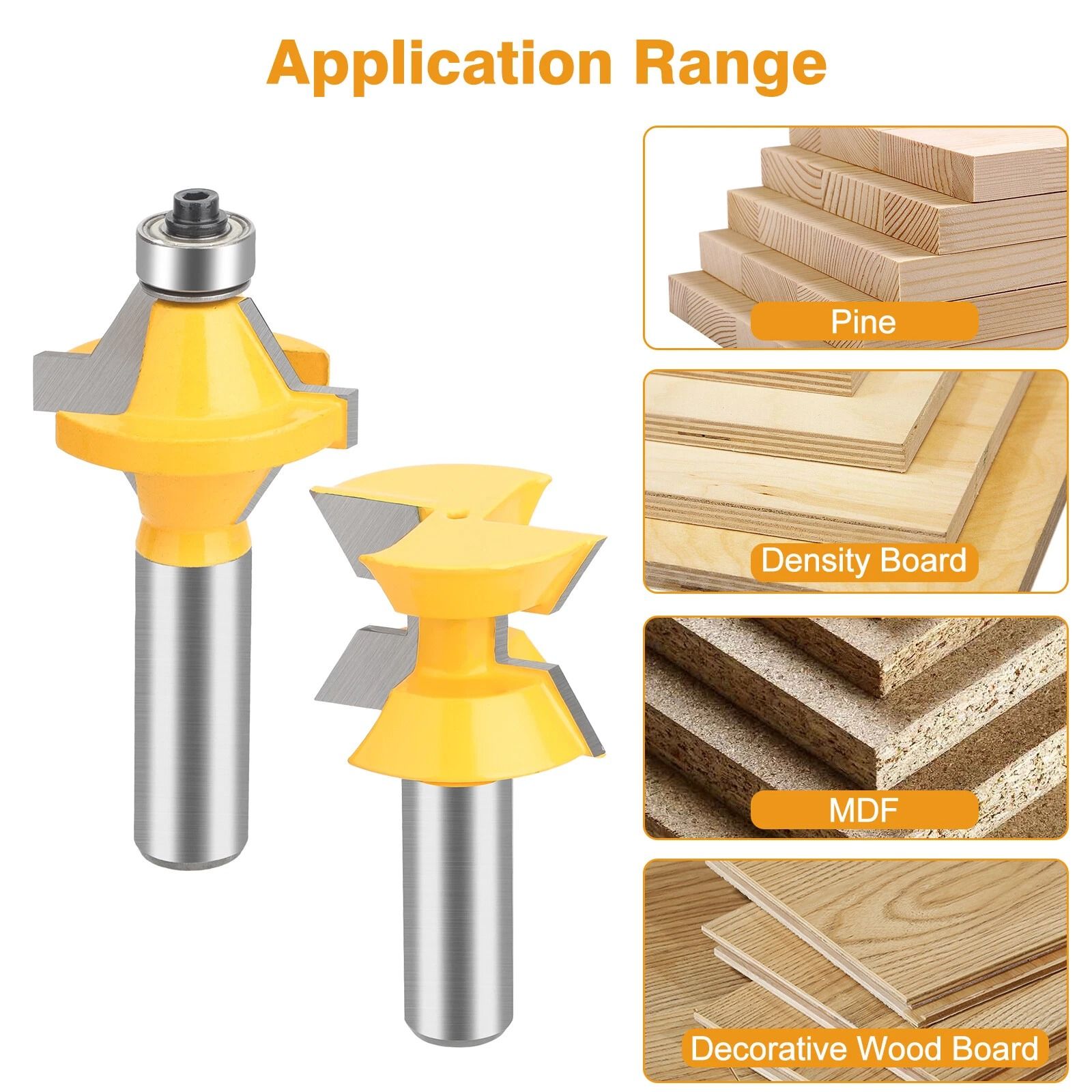 Tongue and Groove Edge Banding Router Bit Set – Wood Milling Cutter for Flooring & Paneling
