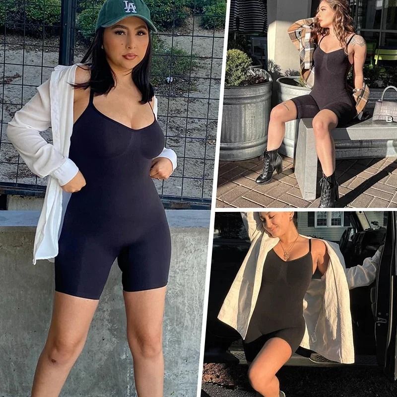 Women Bodysuit Shapewear Tummy Control Butt Lifter with Shorts