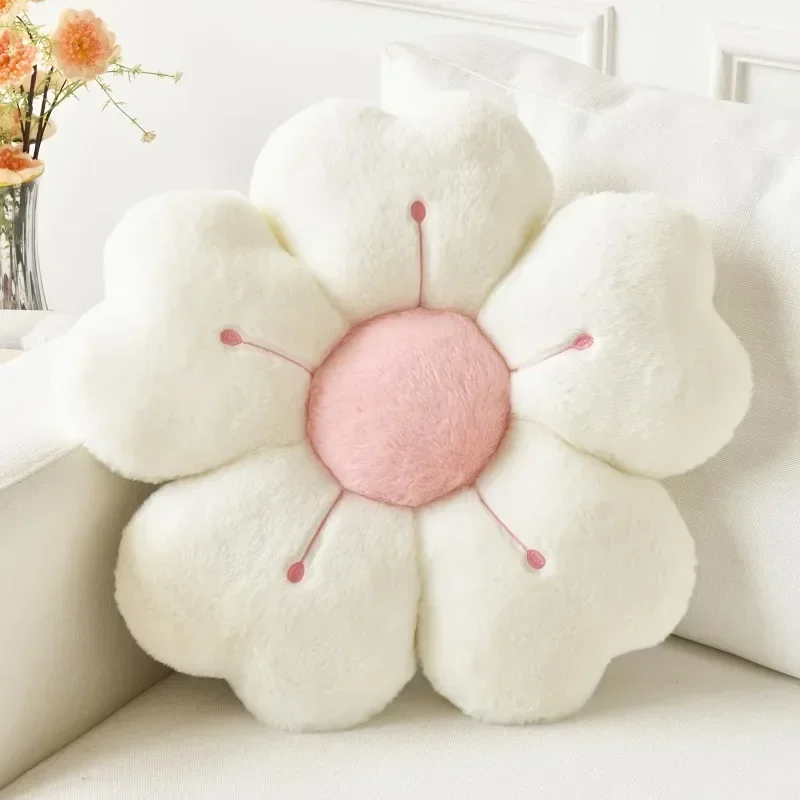 Daisy Seat Cushion Sunflower Pillow Flower Mat Plush Toy Mat Office Mat Christmas Gift