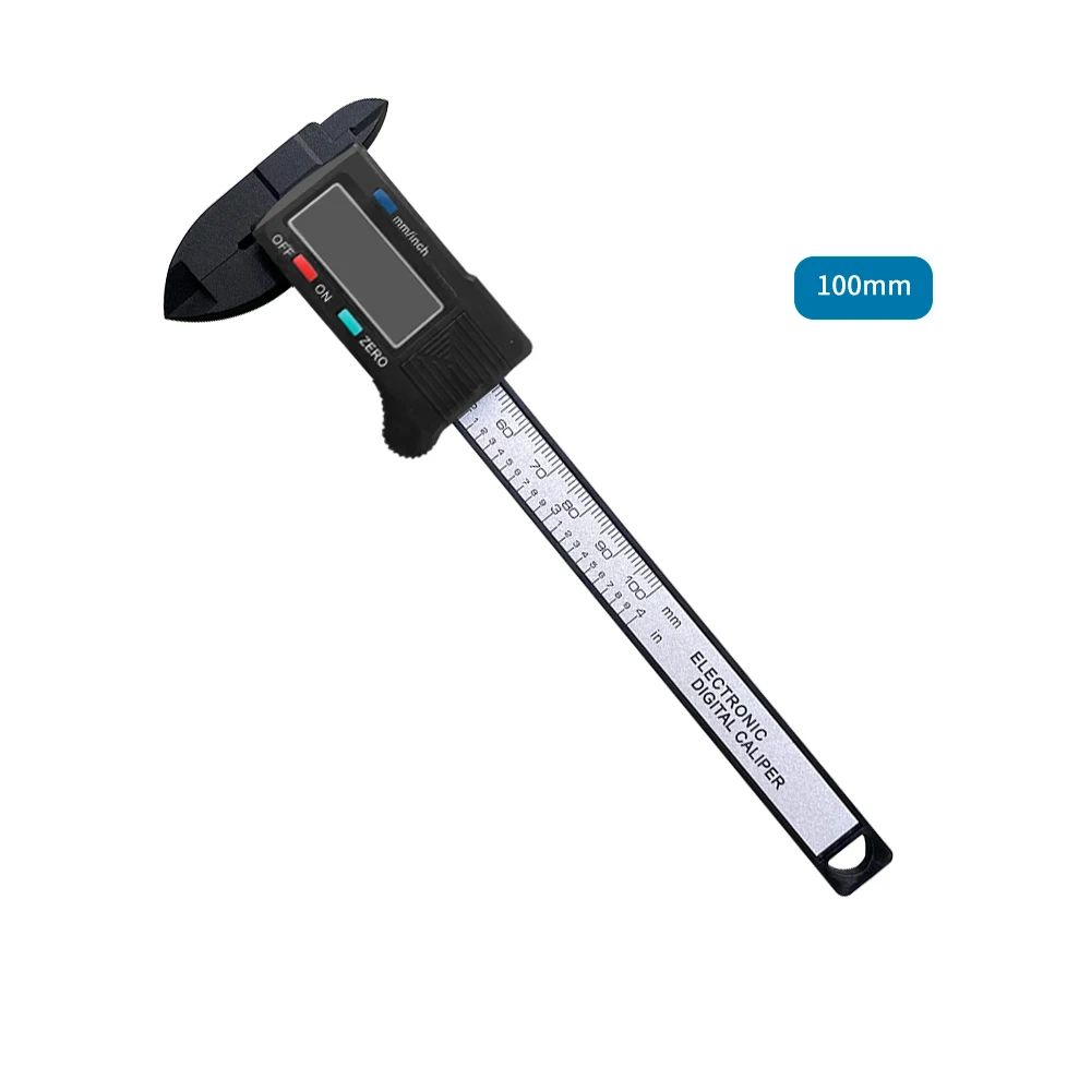 Electronic Digital Caliper Carbon Fiber, Precision Micrometer Measuring Tool with LCD Display