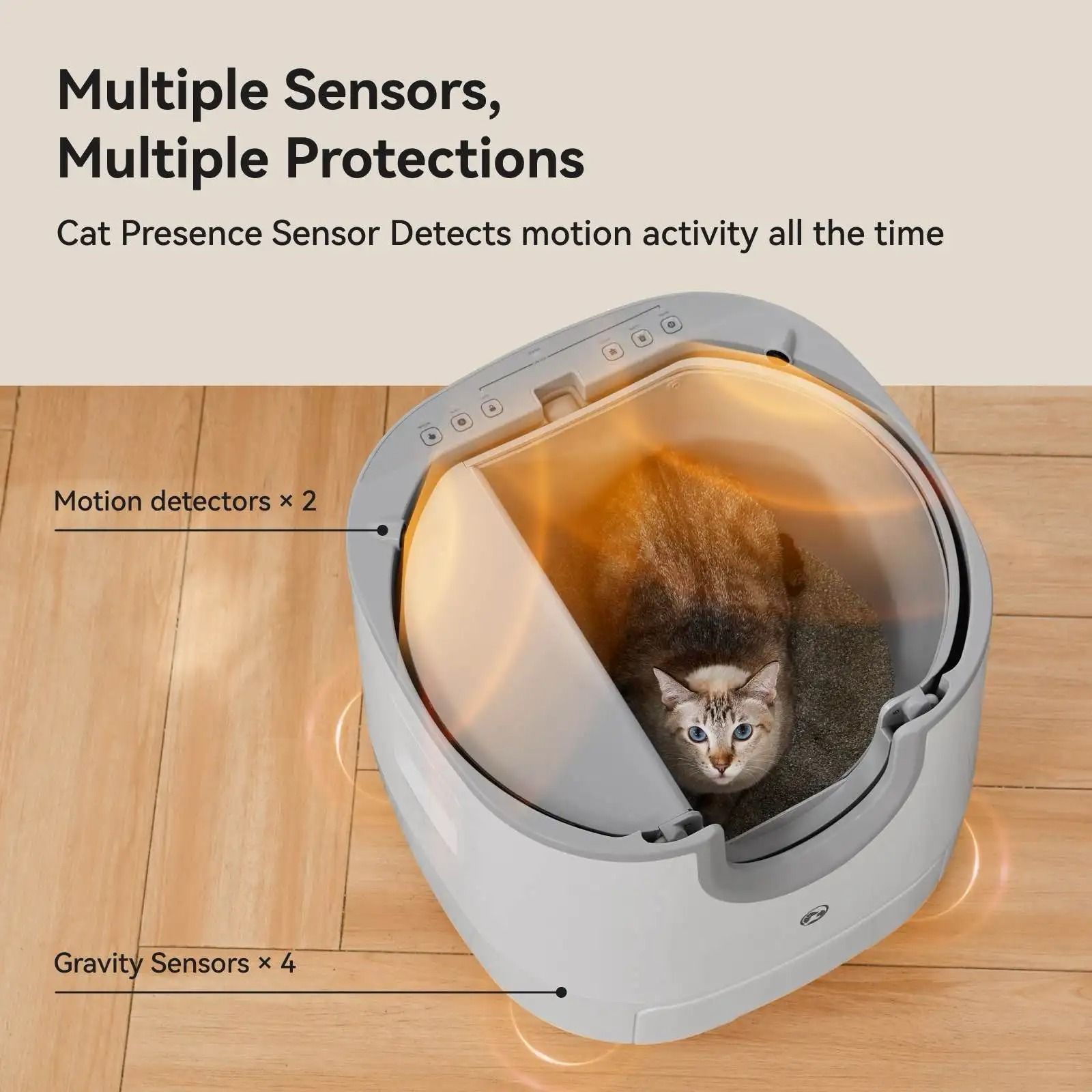 Automatic Smart Cat Litter Box 11L High Capacity Pet Toilet Tray