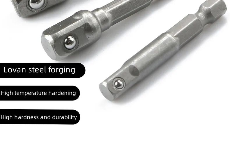 Drill Socket Adapter Set 3 Piece Impact Extension