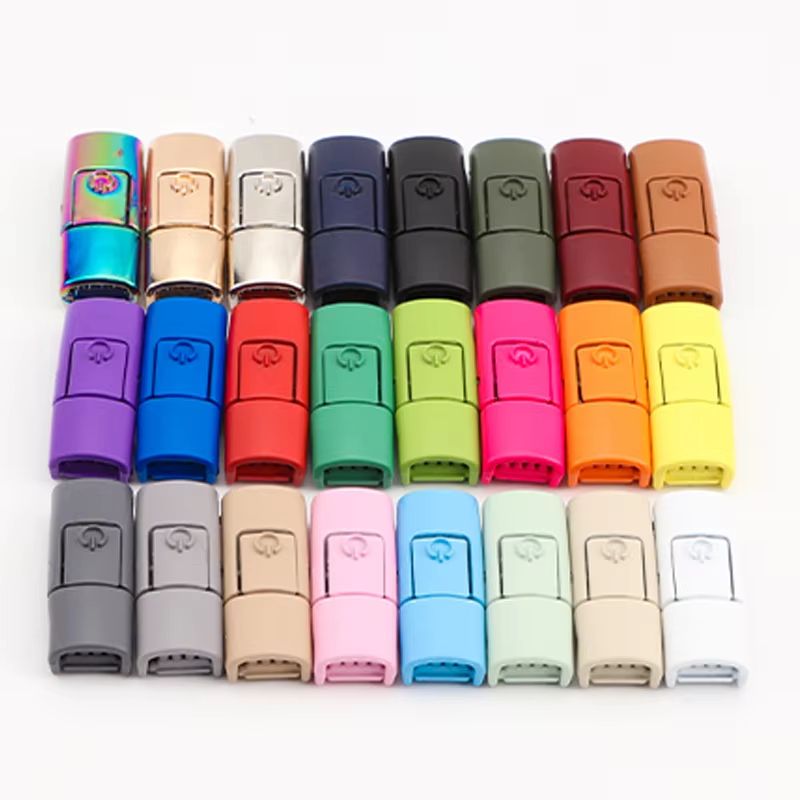 Colorful Metal Buckle No-Tie Elastic Shoelaces for All Ages