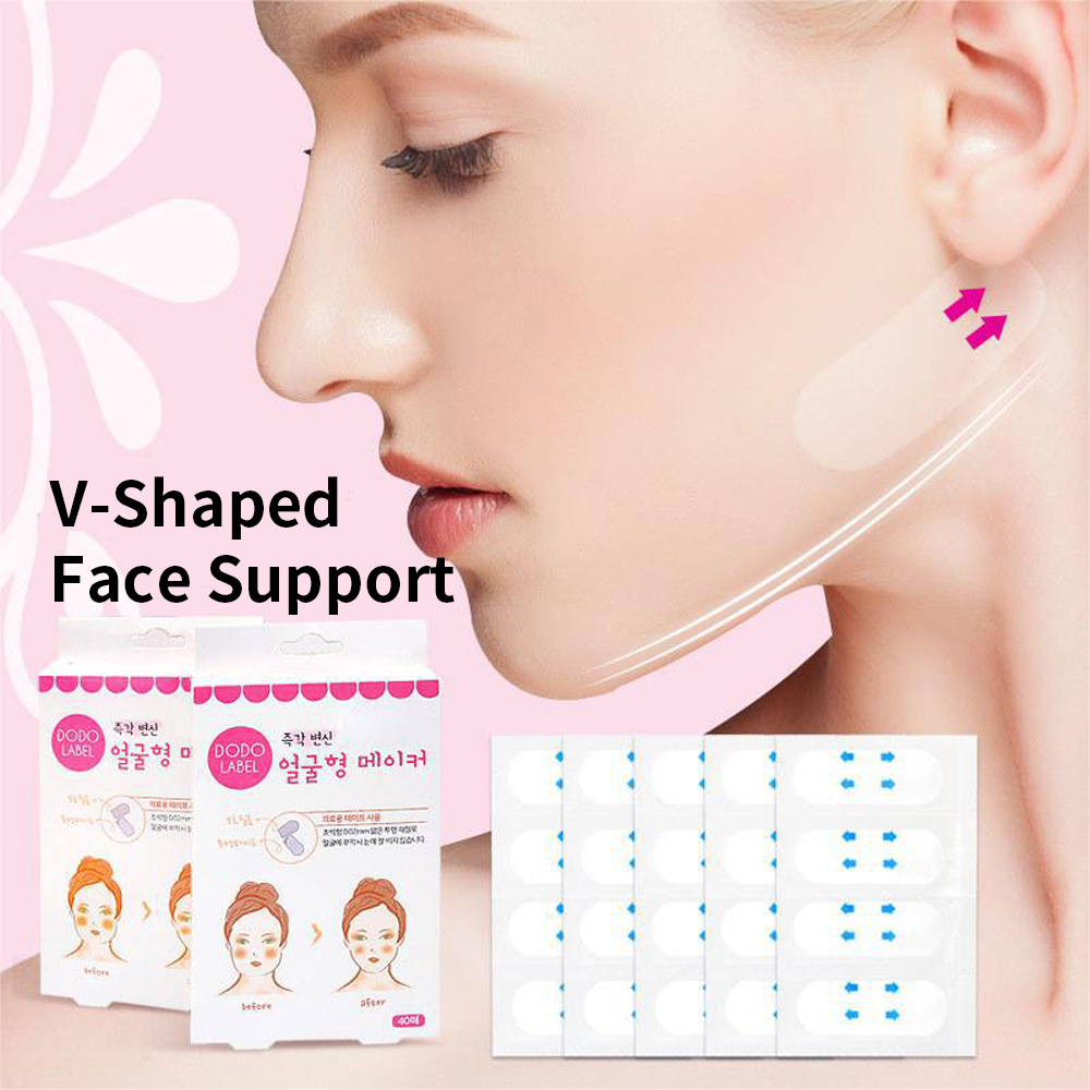 Invisible V Lift Face Tape Breathable Chin Lifting Patch for Slimming Tightening