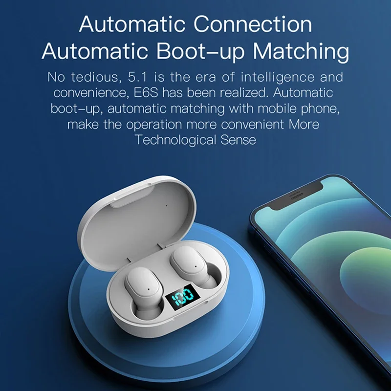 Wireless Earbuds Bluetooth Gaming Headset with Noise Cancelling and TWS Sports Fit