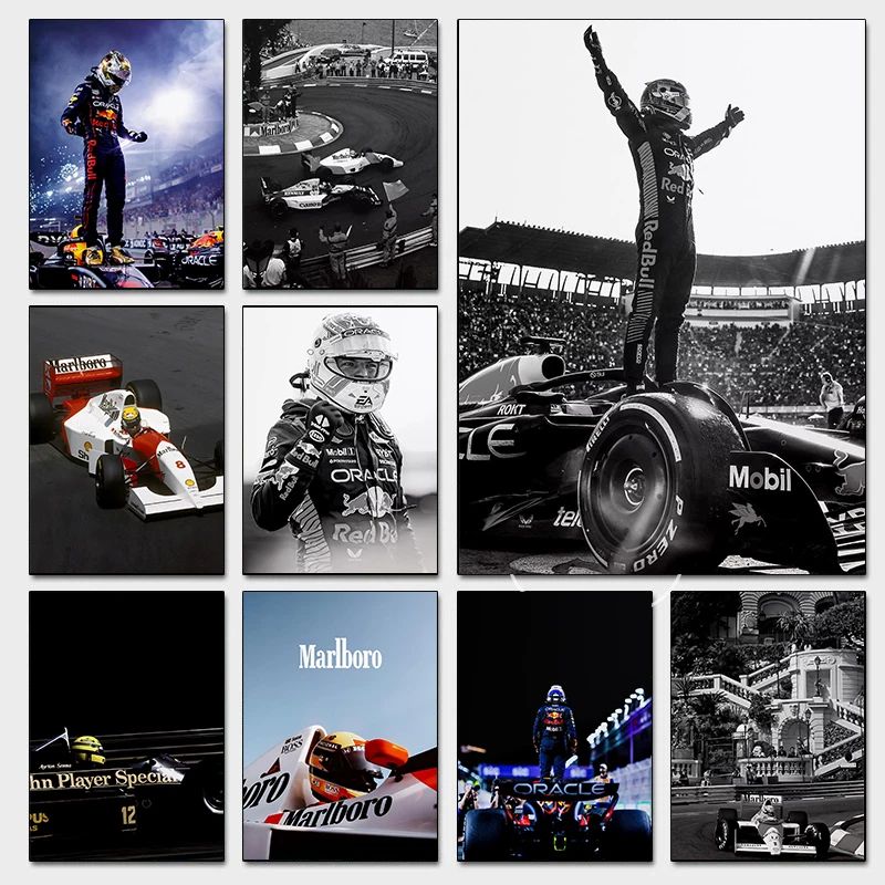 Premium Monaco F1 Racing Canvas Print Wall Art for Motorsport Fans, Formula 1 Wall Art with Dynamic Car Photography