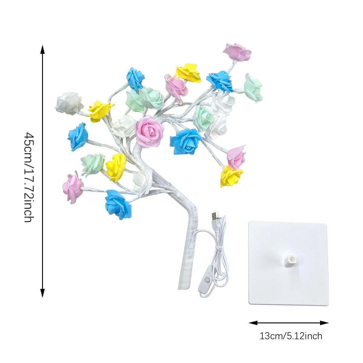Rose Tree LED Night Light Table Lamp
