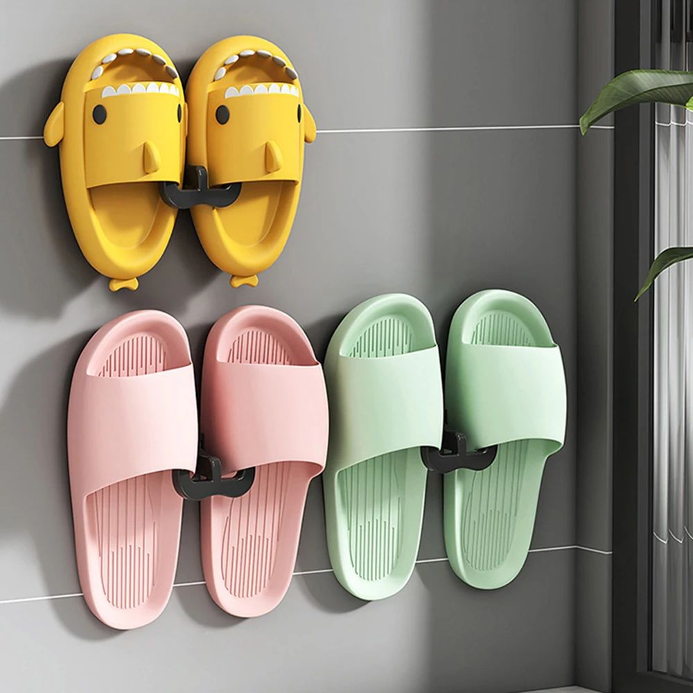 Wall Mounted U Shape Slipper Rack Bathroom Storage