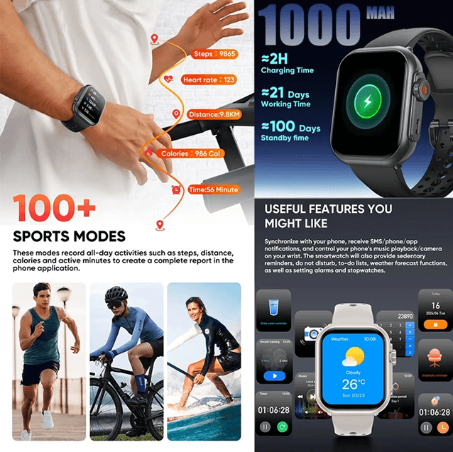 Xiaomi Smart Watch 1.85 Inch AMOLED Full Touch Screen Bluetooth Call Waterproof Watch