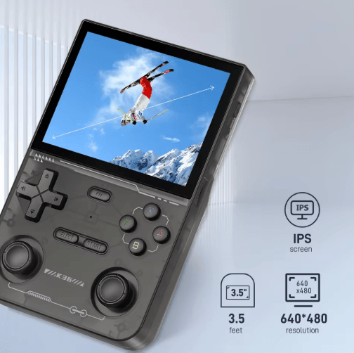 GAMINJA K36 Handheld Game Console – 3.5 IPS Screen with 64GB Classic Games