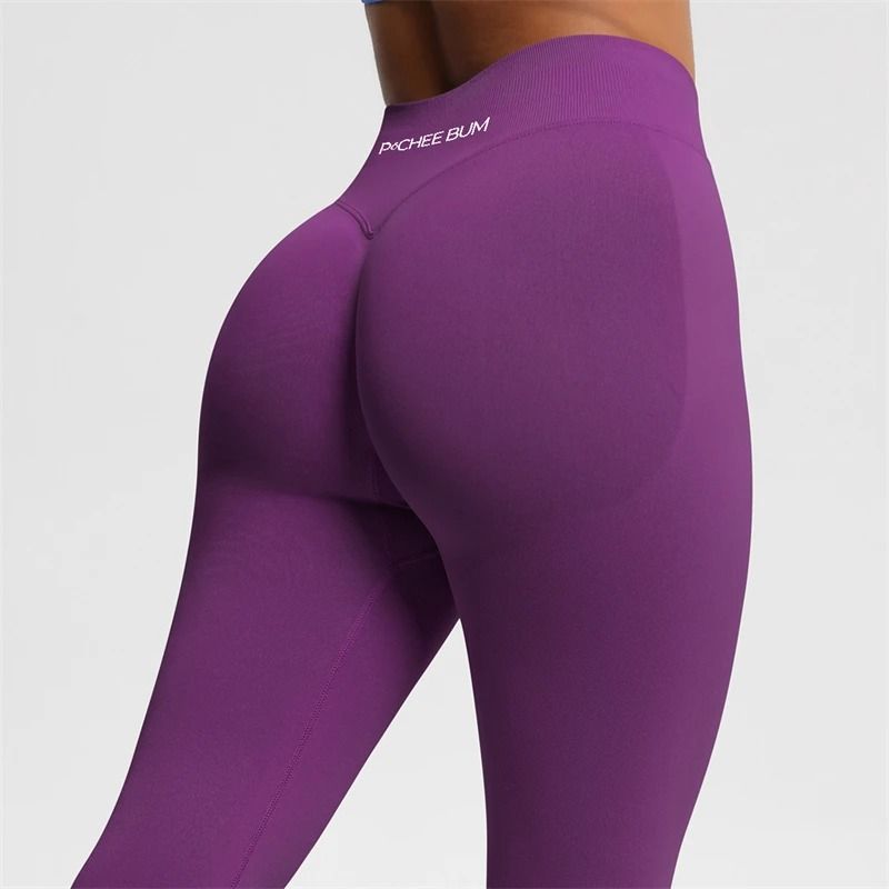 2025 Bum Shaping Leggings Seamless Low Waist Ribbed Gym Pants