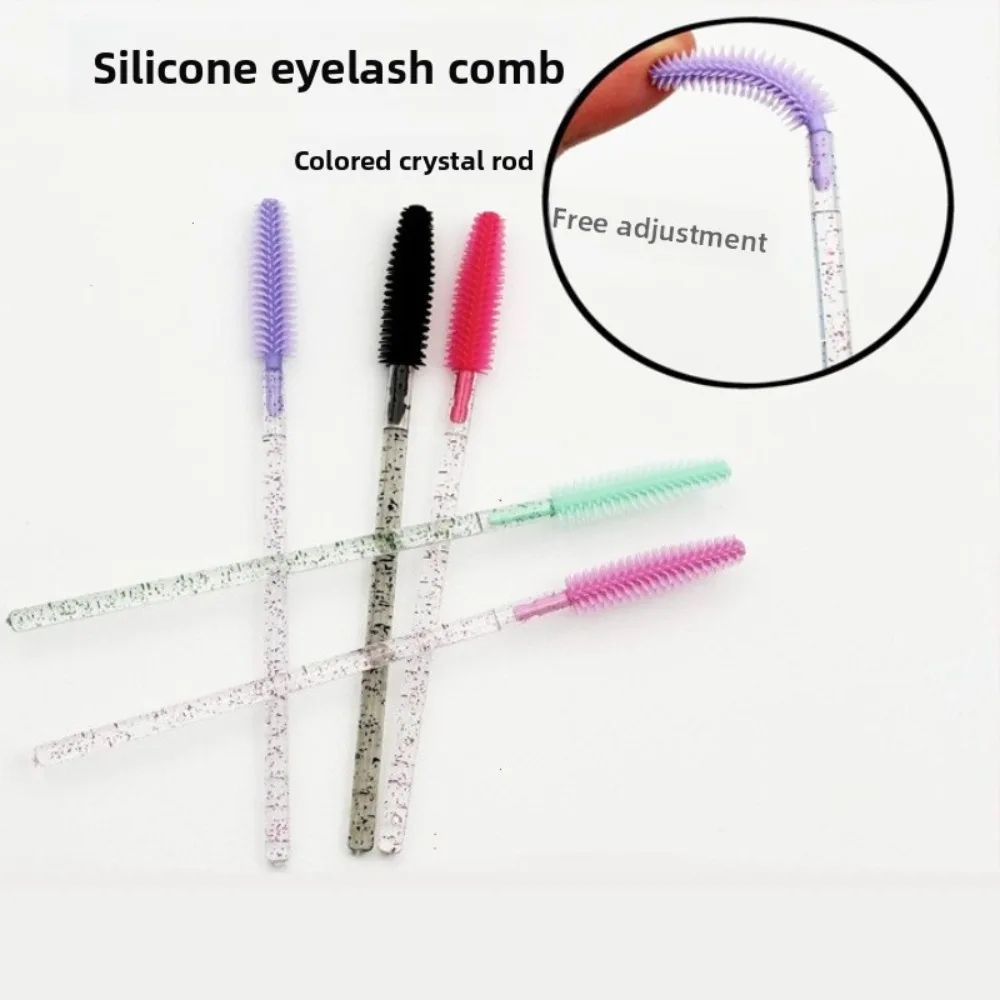 Crystal Eyelash Brush Spoolie Set Disposable Makeup Tool