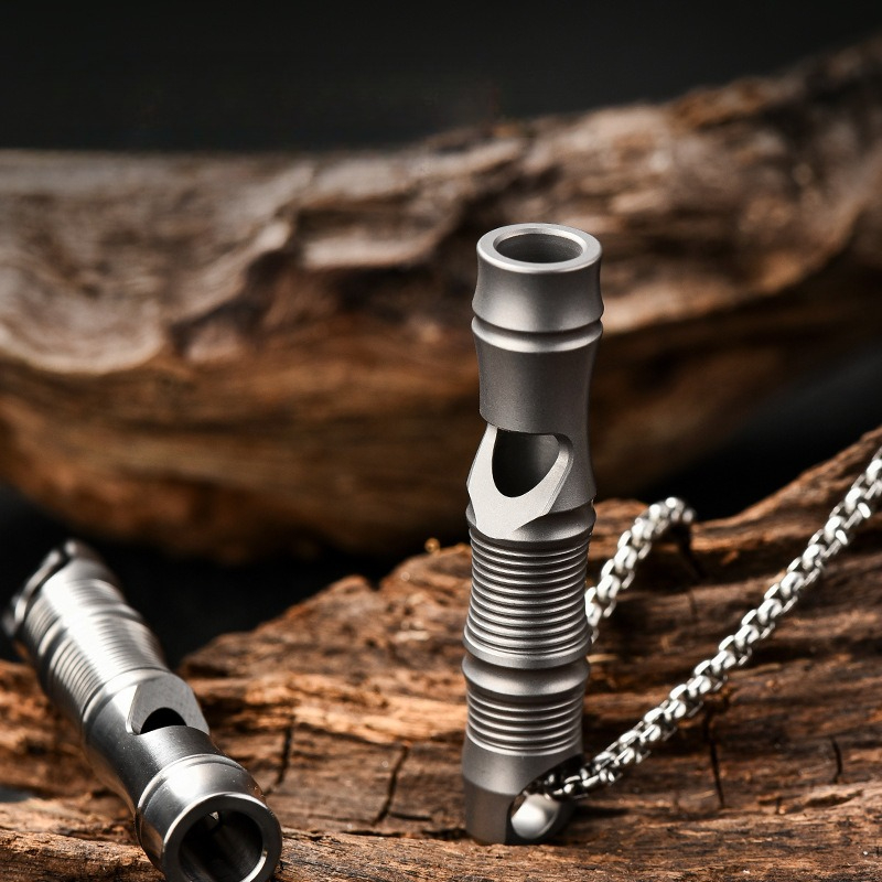 Titanium Survival Whistle Ultra Loud Emergency Whistle for Outdoor Safety
