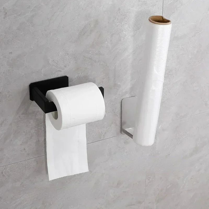Black Stainless Steel Toilet Paper Holder
