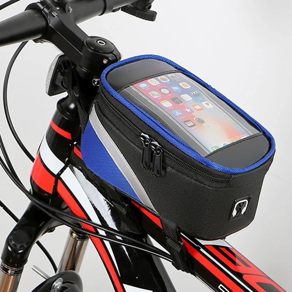 Waterproof Bike Frame Bag Touch Screen Bicycle Phone Holder Top Tube Bag