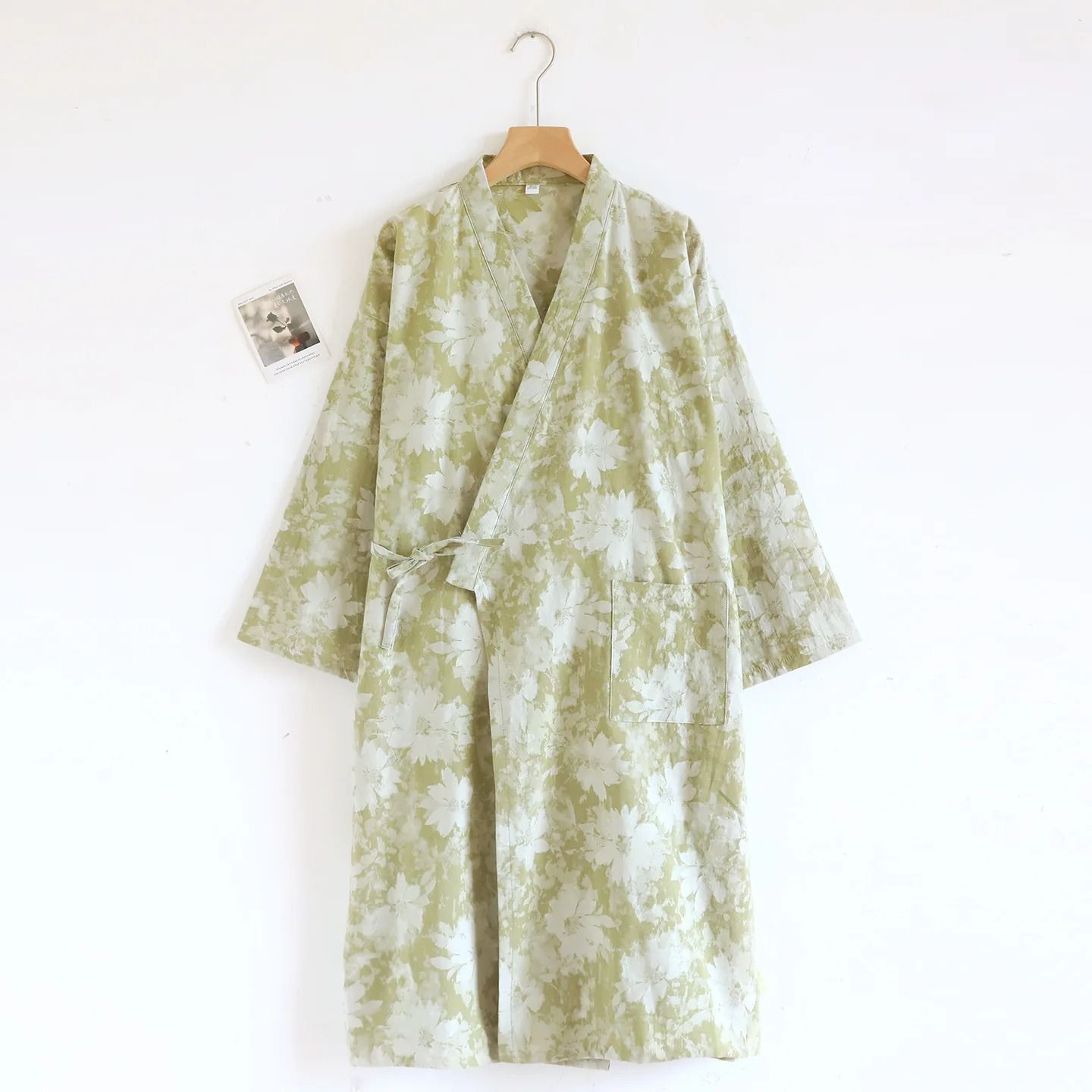 Women's Retro Jacquard Cotton Robe | Premium Kimono Cardigan & Breathable Loungewear System