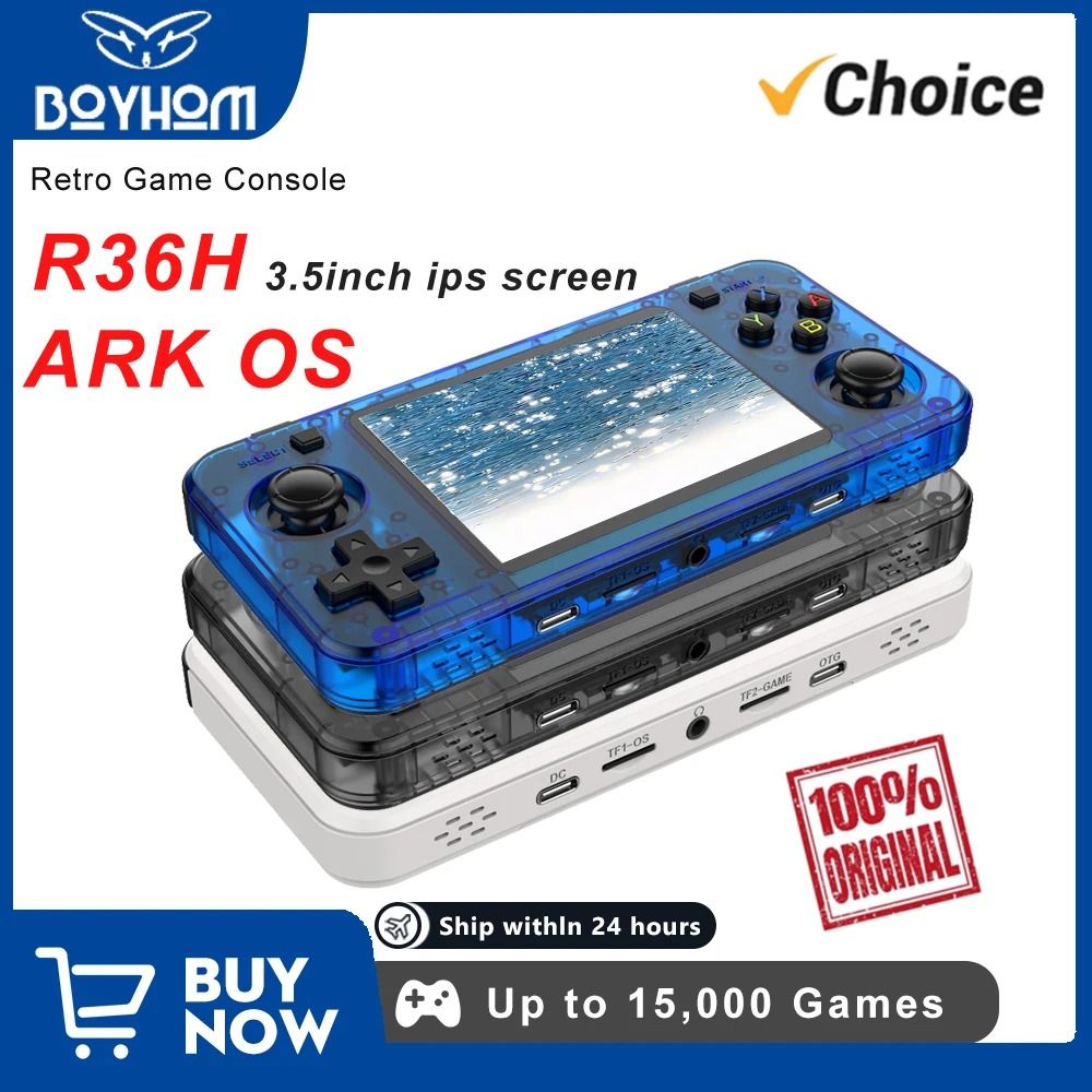 Boyhom R36H Dual RAM Linux Retro Handheld Game Console
