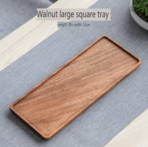 Acacia Wood Rectangular Serving Tray and Long Charcuterie Board