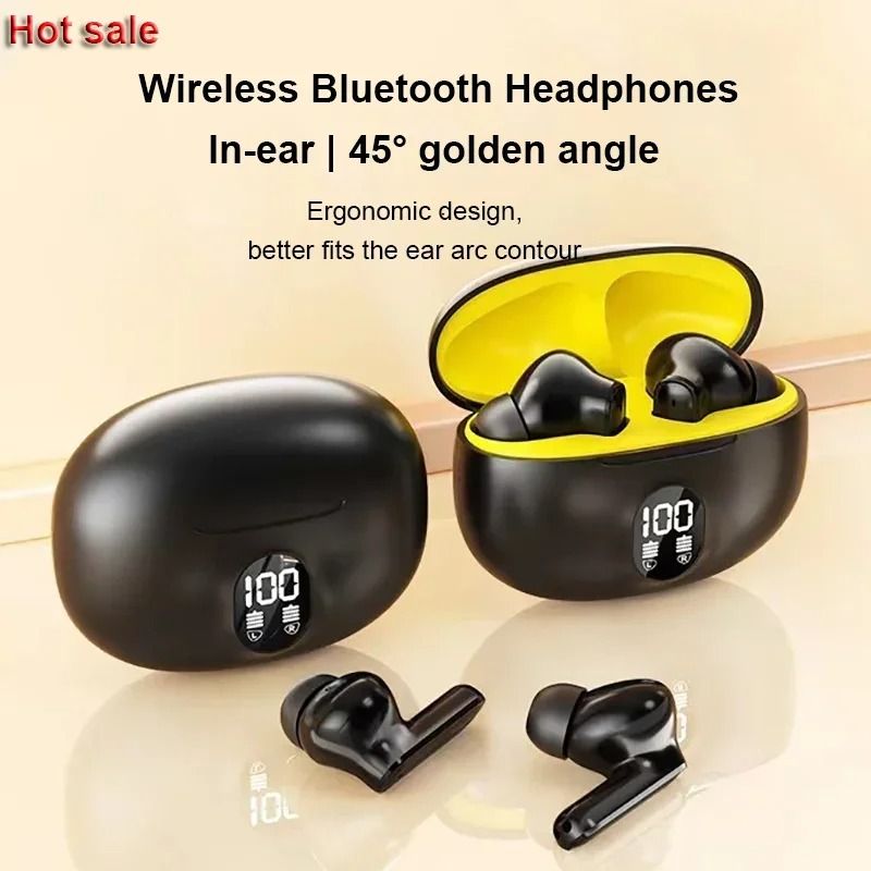 S510 TWS Wireless Headphones with LED Display and Bluetooth 5.3 for Stereo Sound and Hands-Free Listening
