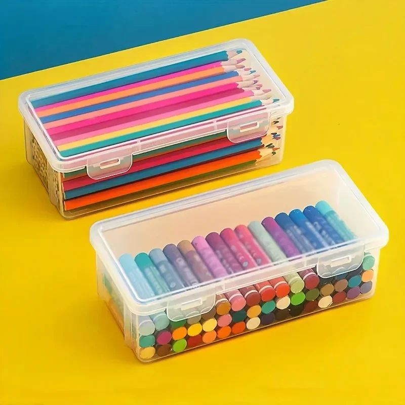 Translucent Large Capacity Pencil Case Set