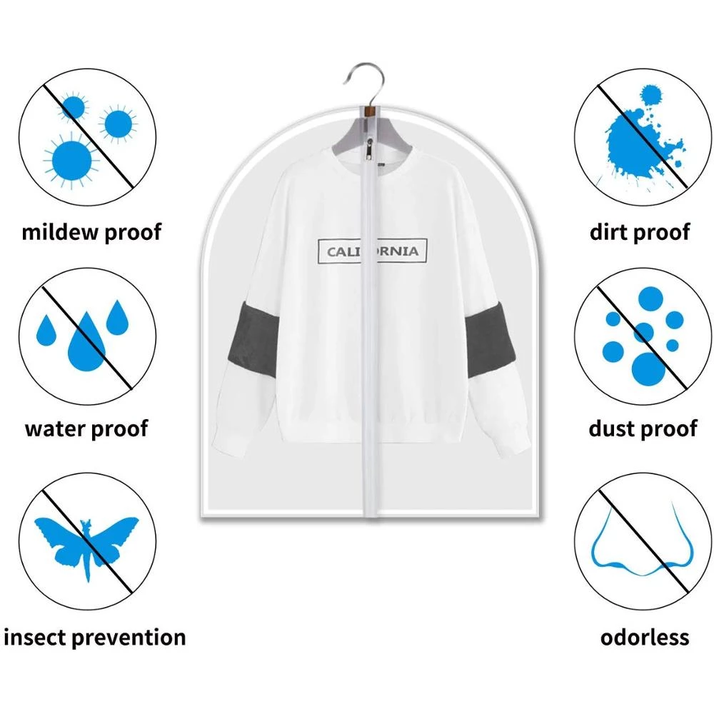 Breathable Zip-up Garment Cover, Anti-Dust, Moth And Waterproof